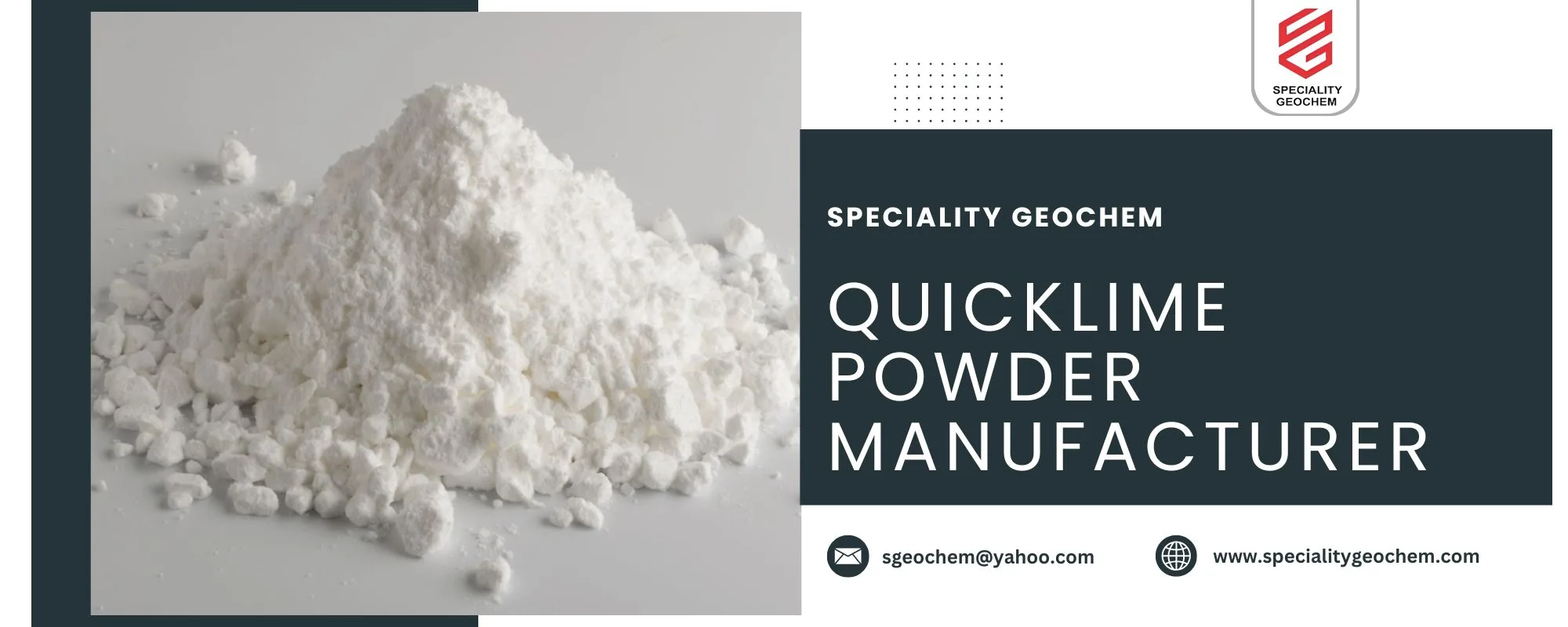 Best Quicklime Powder Manufacturer in India - Speciality Geochem