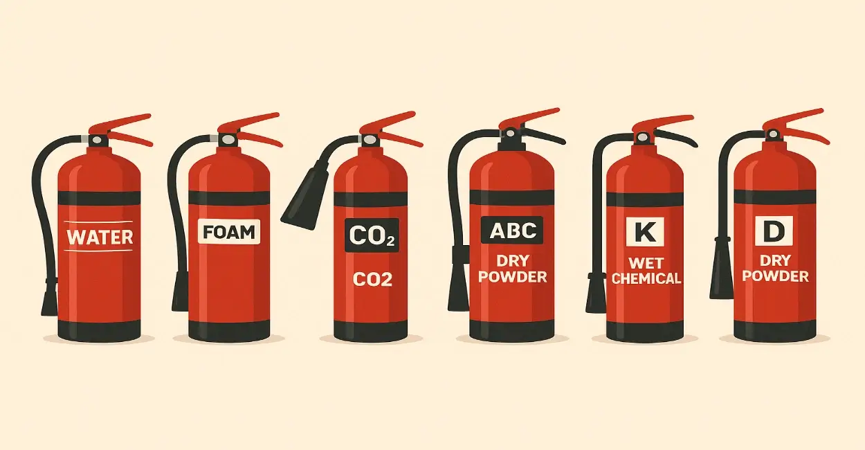 Types of Fire Extinguisher Cylinders and Their Uses
