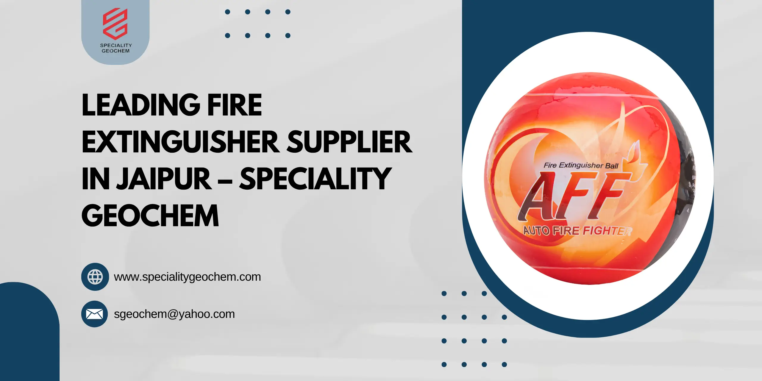 Leading Fire Extinguisher Supplier in Jaipur – Speciality Geochem