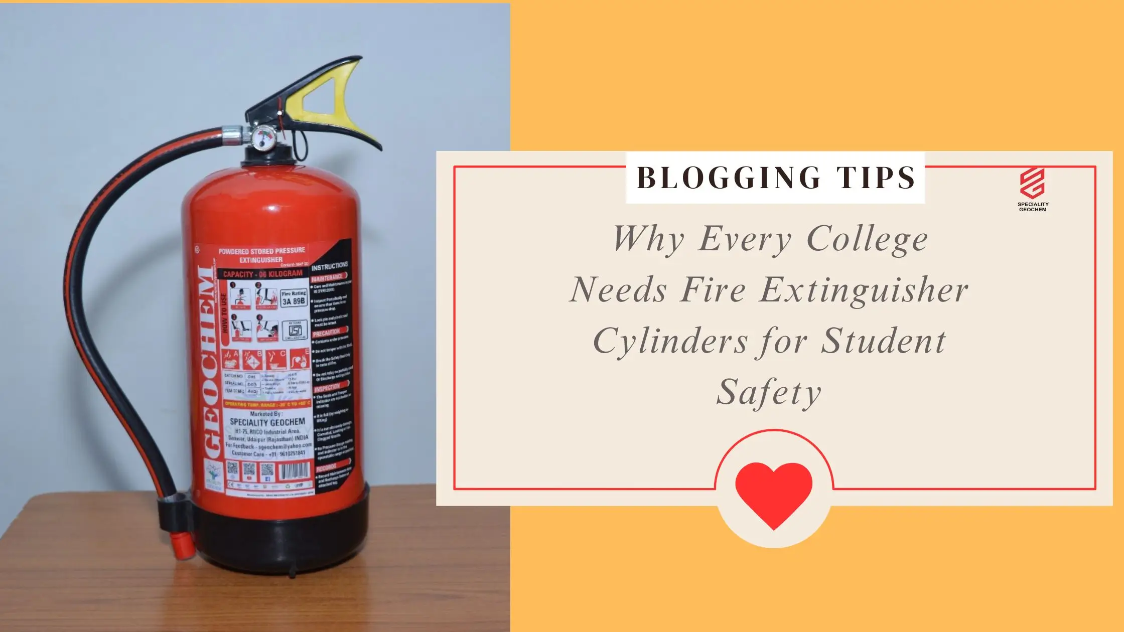 Why Every College Needs Fire Extinguisher Cylinders for Student Safety