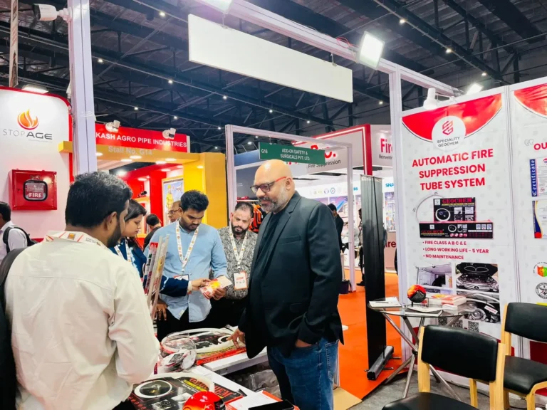 speciality geochem at the fire safety summit event in mumbai