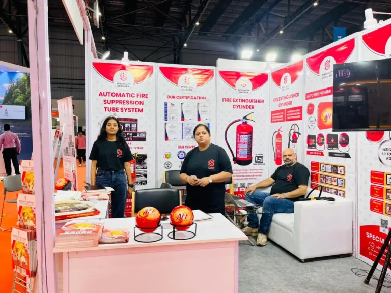 speciality geochem team at fire safety summit event in october