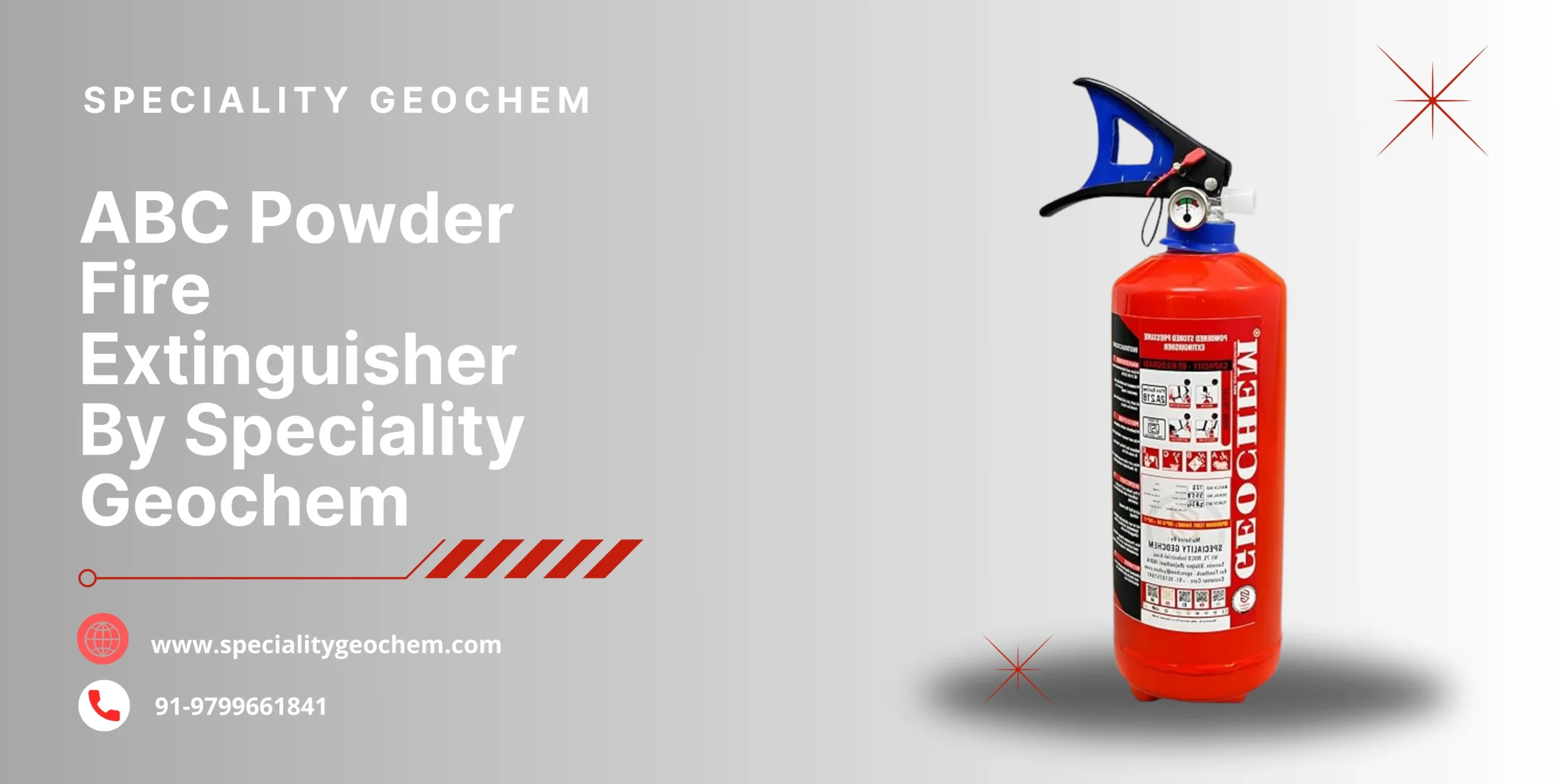 ABC Powder Fire Extinguisher By Speciality Geochem