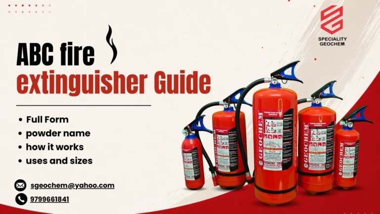 ABC fire extinguisher full form, powder name, how it works, uses and sizes