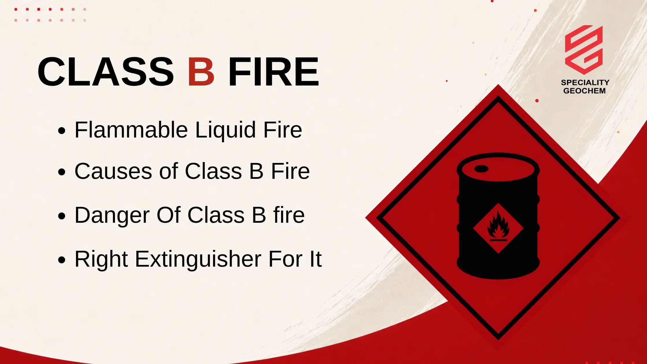 What is a class B fire? flammable liquids, causes, dangers and the right extinguisher