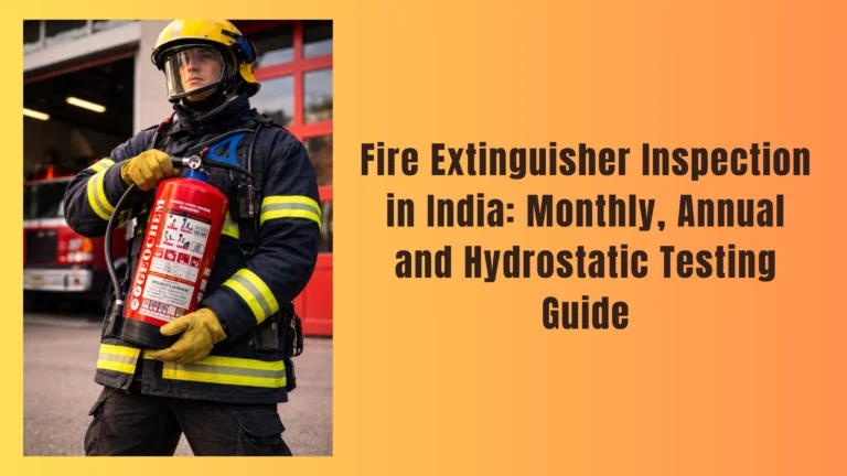 Fire Extinguisher Inspection in India: Monthly, Annual and Hydrostatic Testing Guide