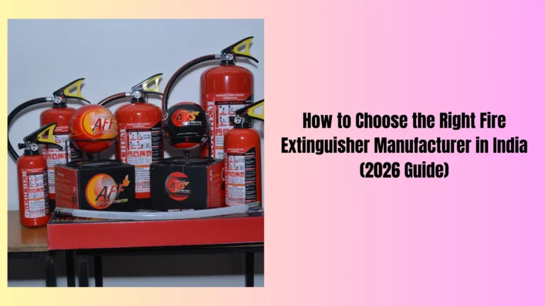 How to Choose the Right Fire Extinguisher Manufacturer in India (2026 Guide)