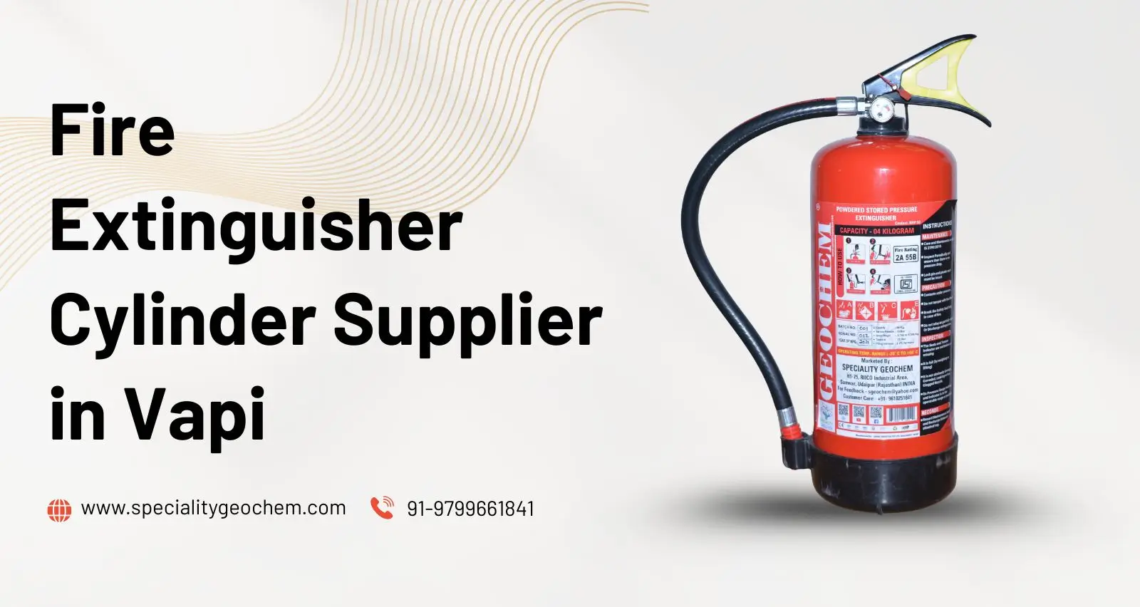 Fire Extinguisher Cylinder Supplier in Vapi