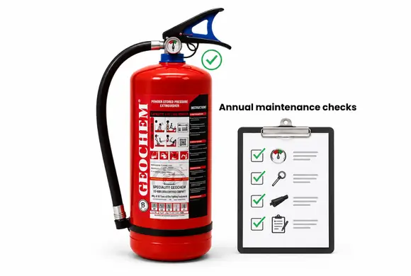 Annual maintenance checks image for fire extinguisher in lucknow