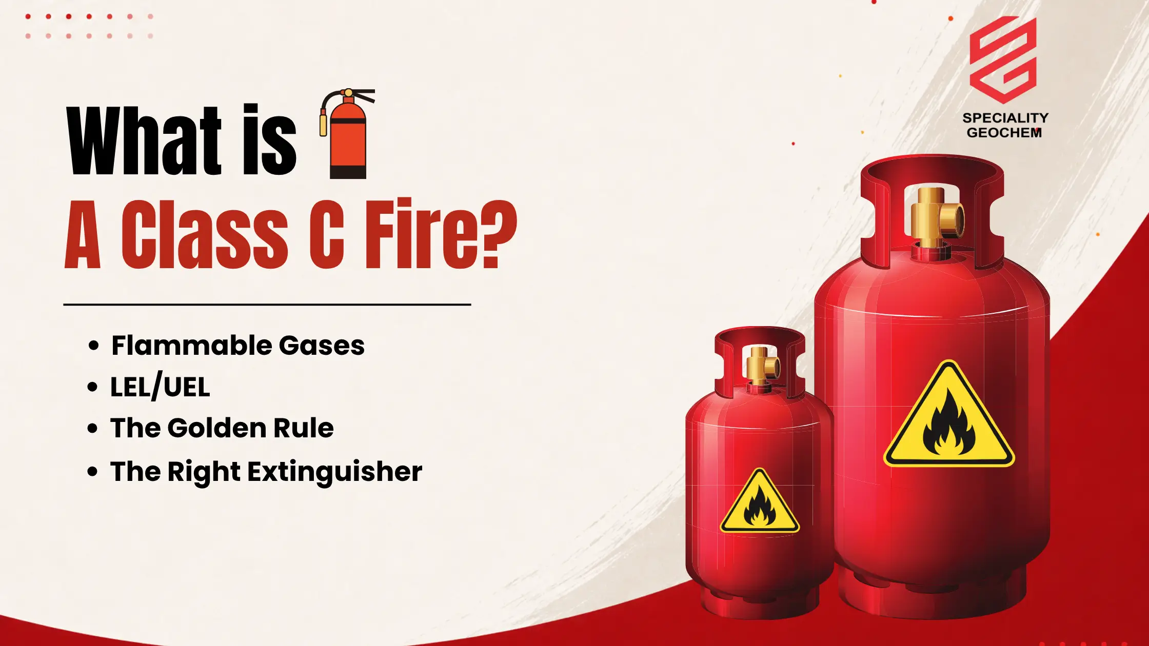 What is a class C fire? flammable gases, LEL/UEL, the golden rule and the right extinguisher