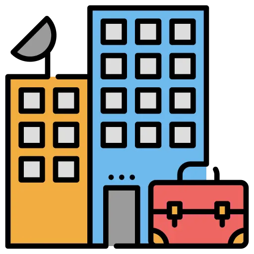 Offices and commercial buildings icon for CO2 fire extinguisher for offices UPS rooms and electrical panel safety
