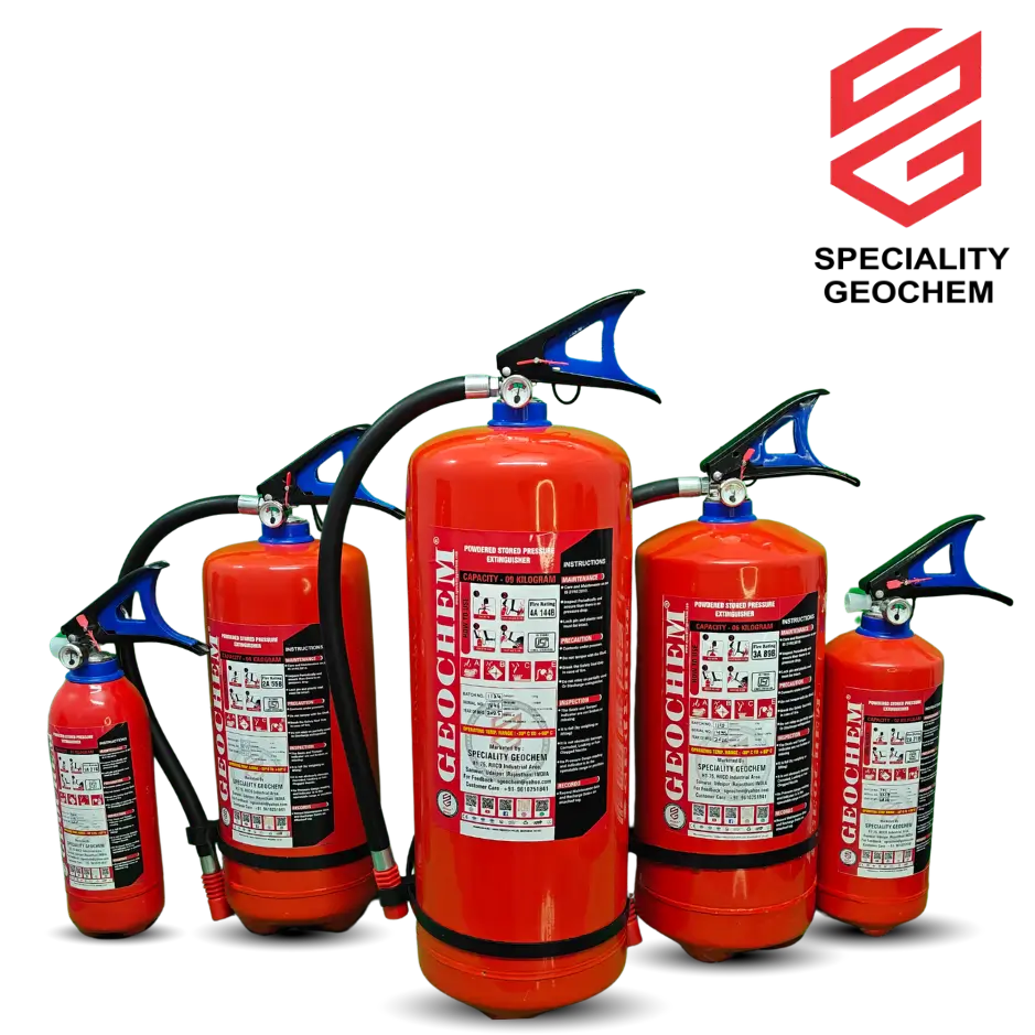 Different type of extinguisher by speciality geochem