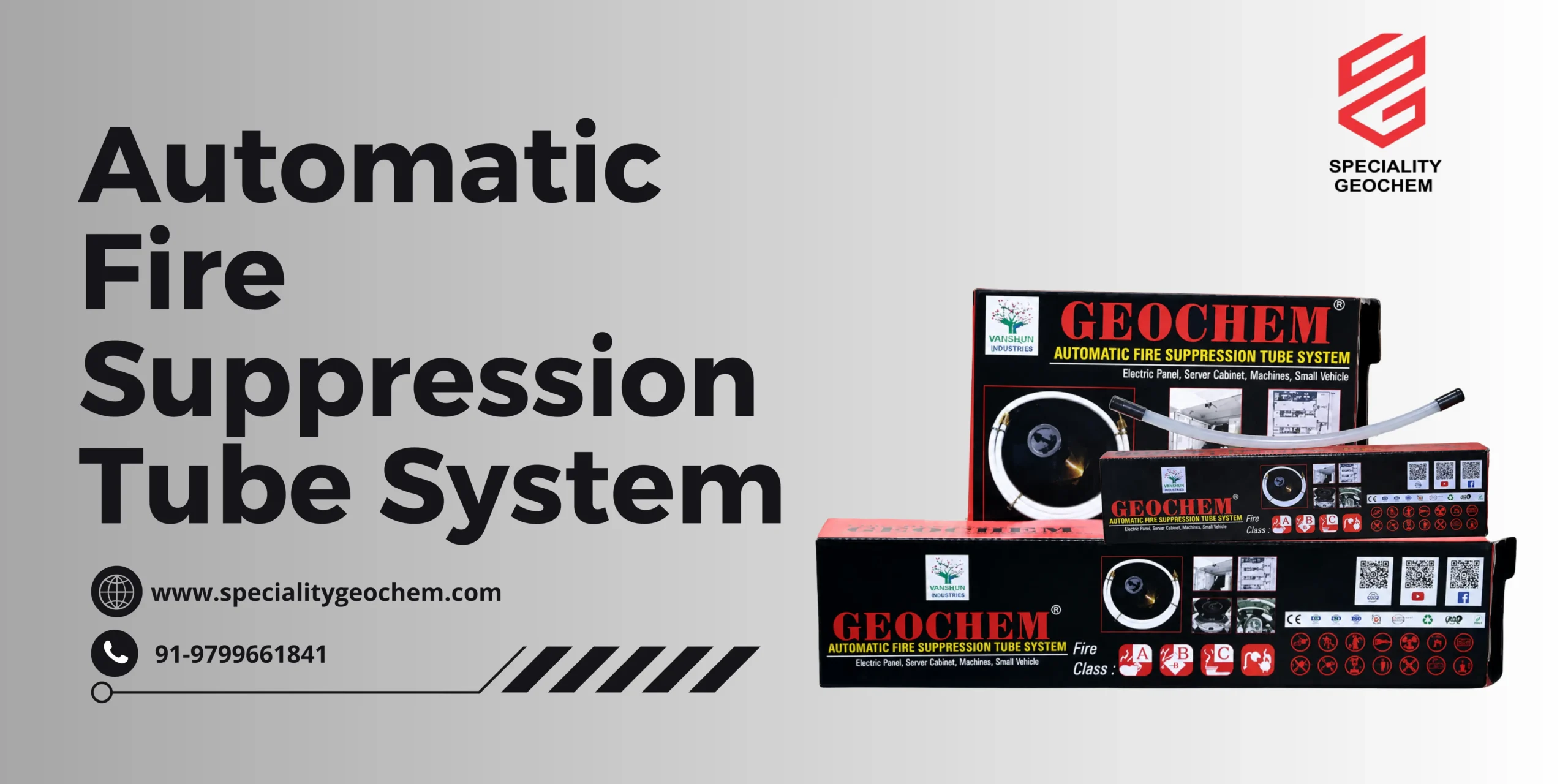 Automatic Fire Suppression Tube System by Speciality Geochem