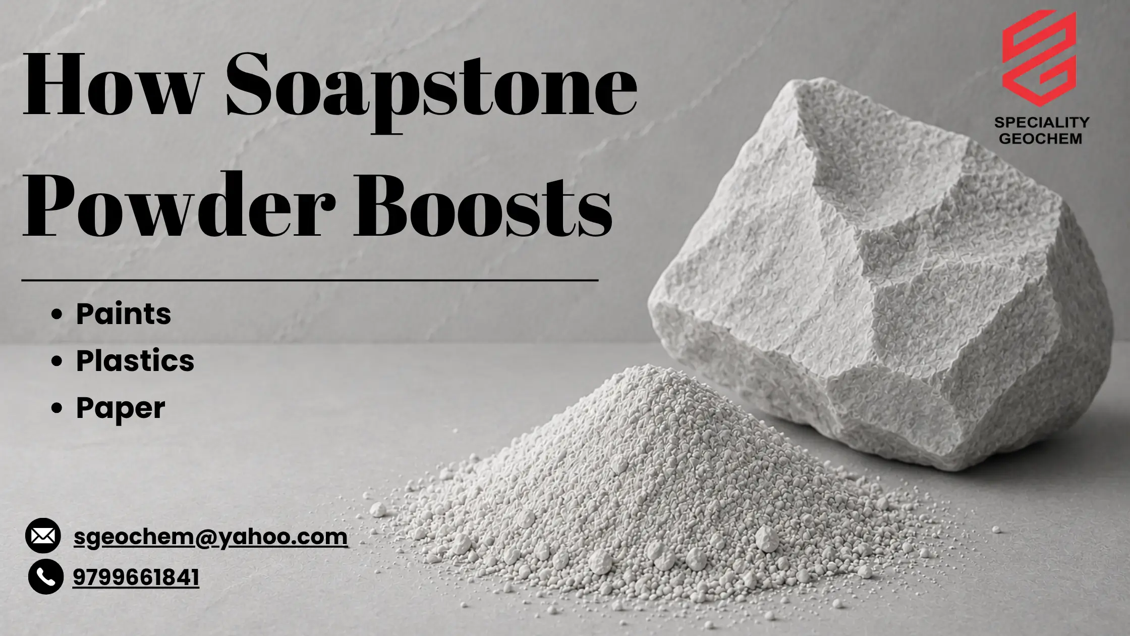 How Soapstone Powder Boosts Paints, Plastics, and Paper