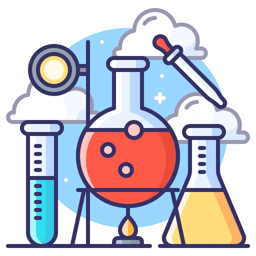 Laboratories and research centers icon for CO2 fire extinguisher safe for instruments electronics and testing equipment