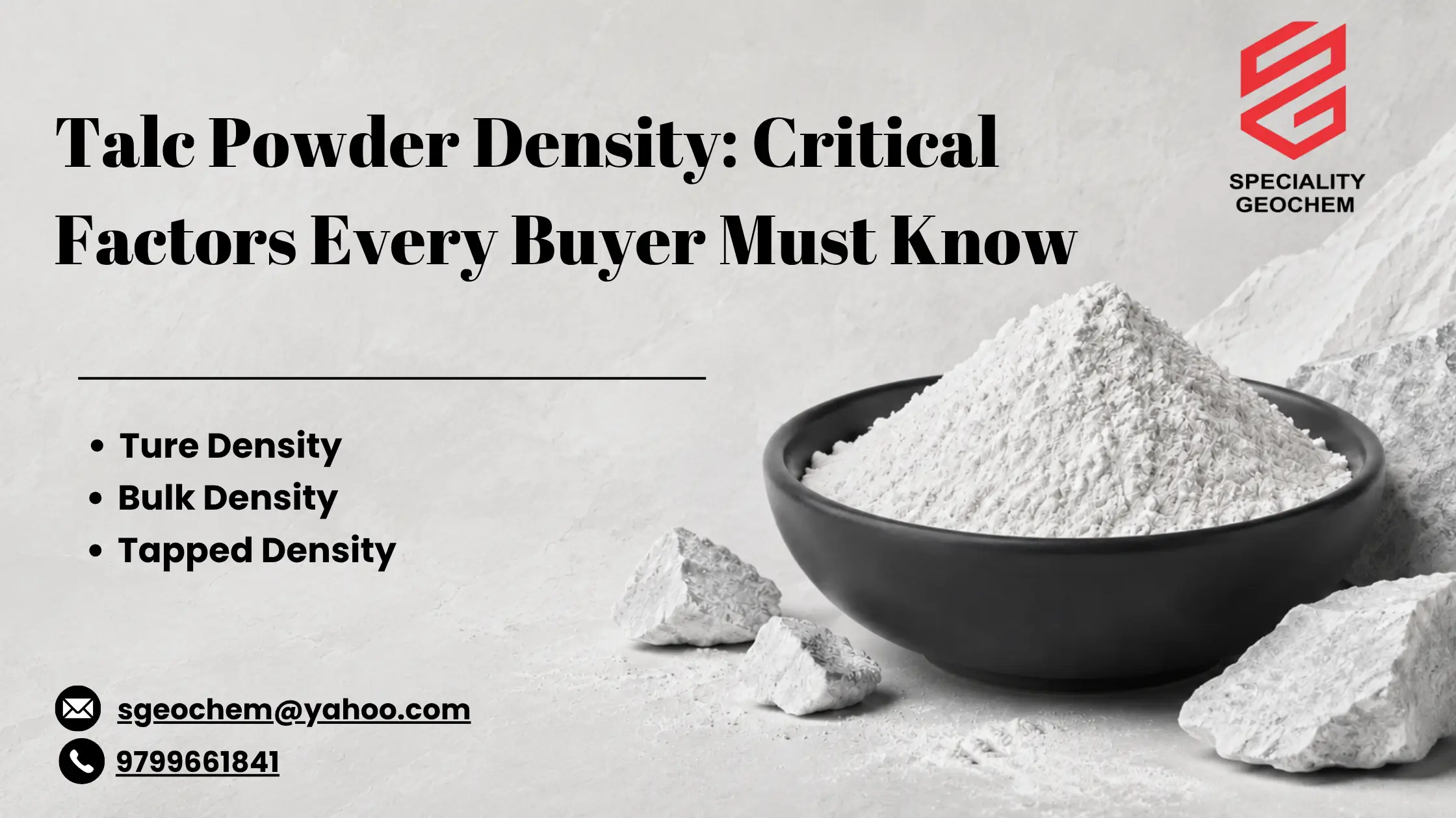 Talc Powder Density: Critical Factors Every Buyer Must Know